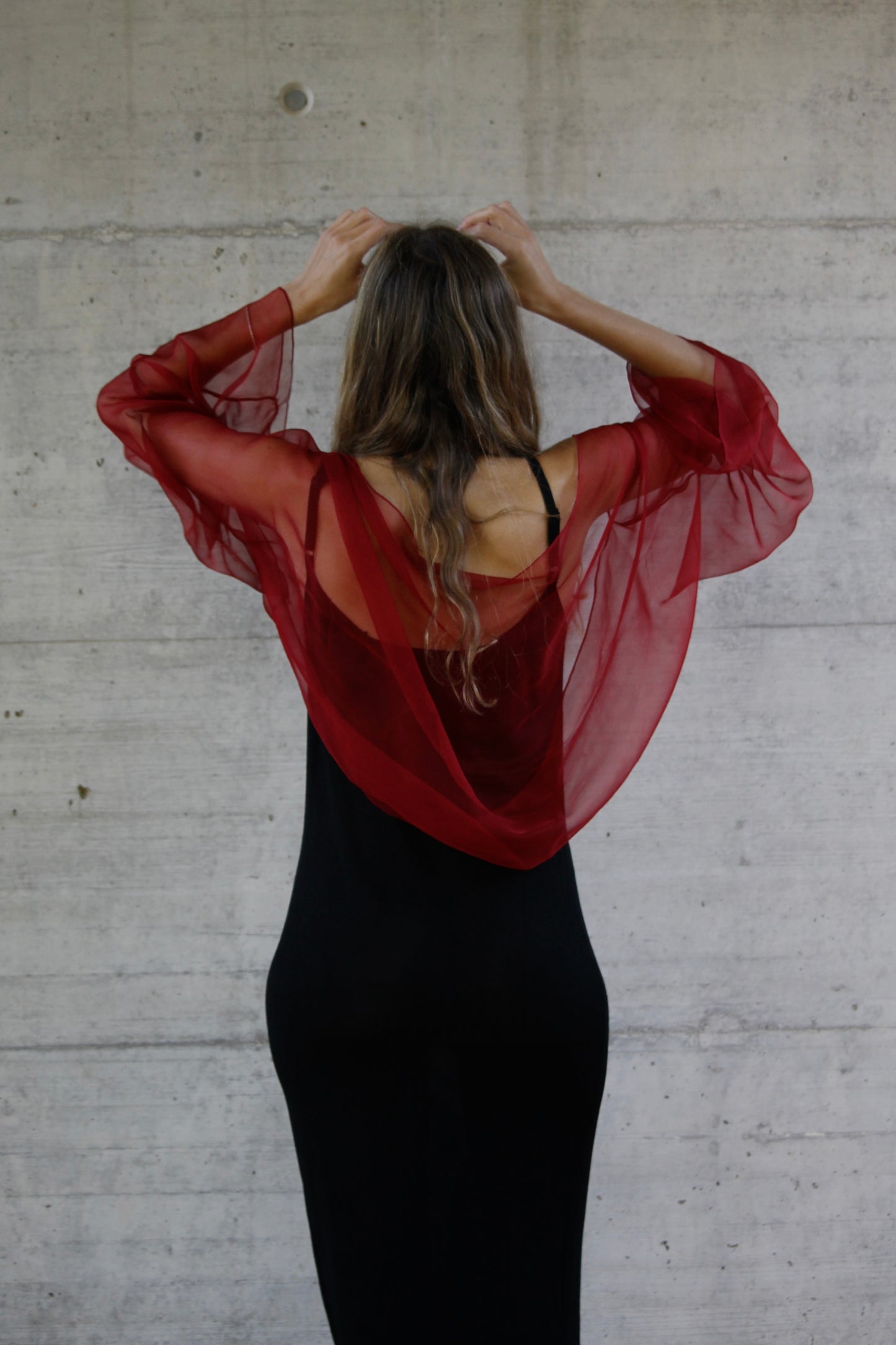 Handcrafted silk sleeves