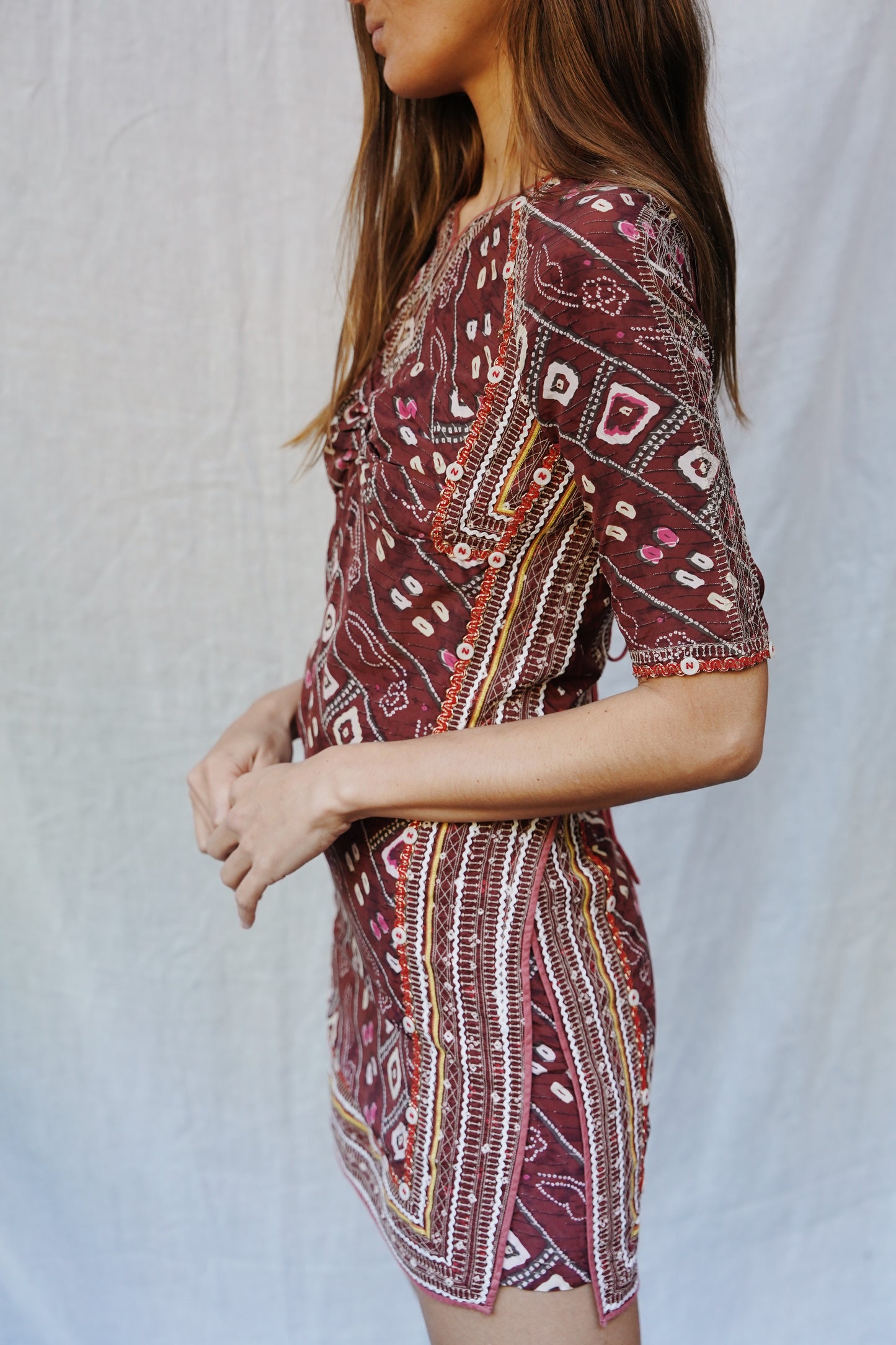 Isabel Marant embroidered mini dress