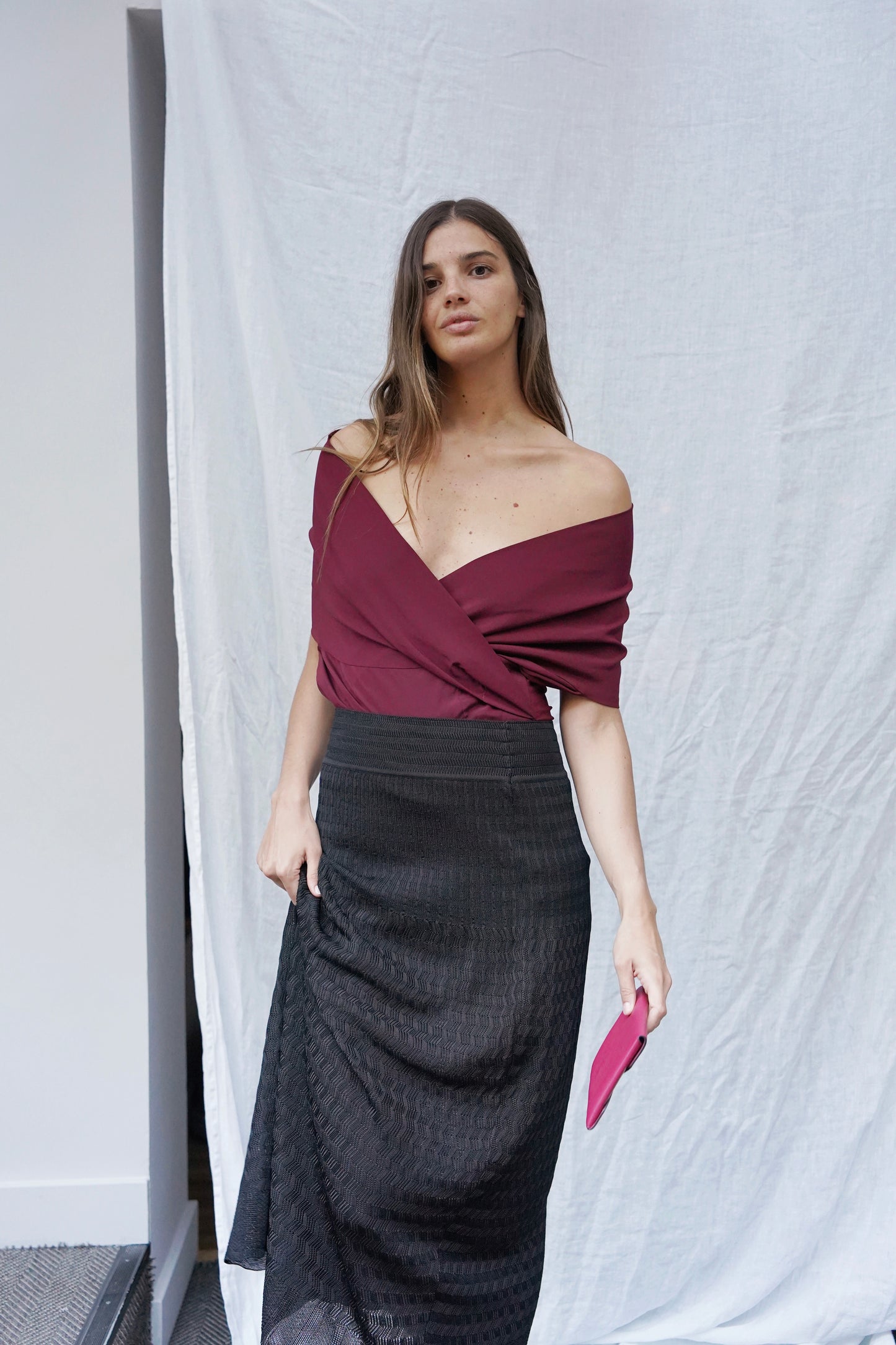 Etro silk multiposition top