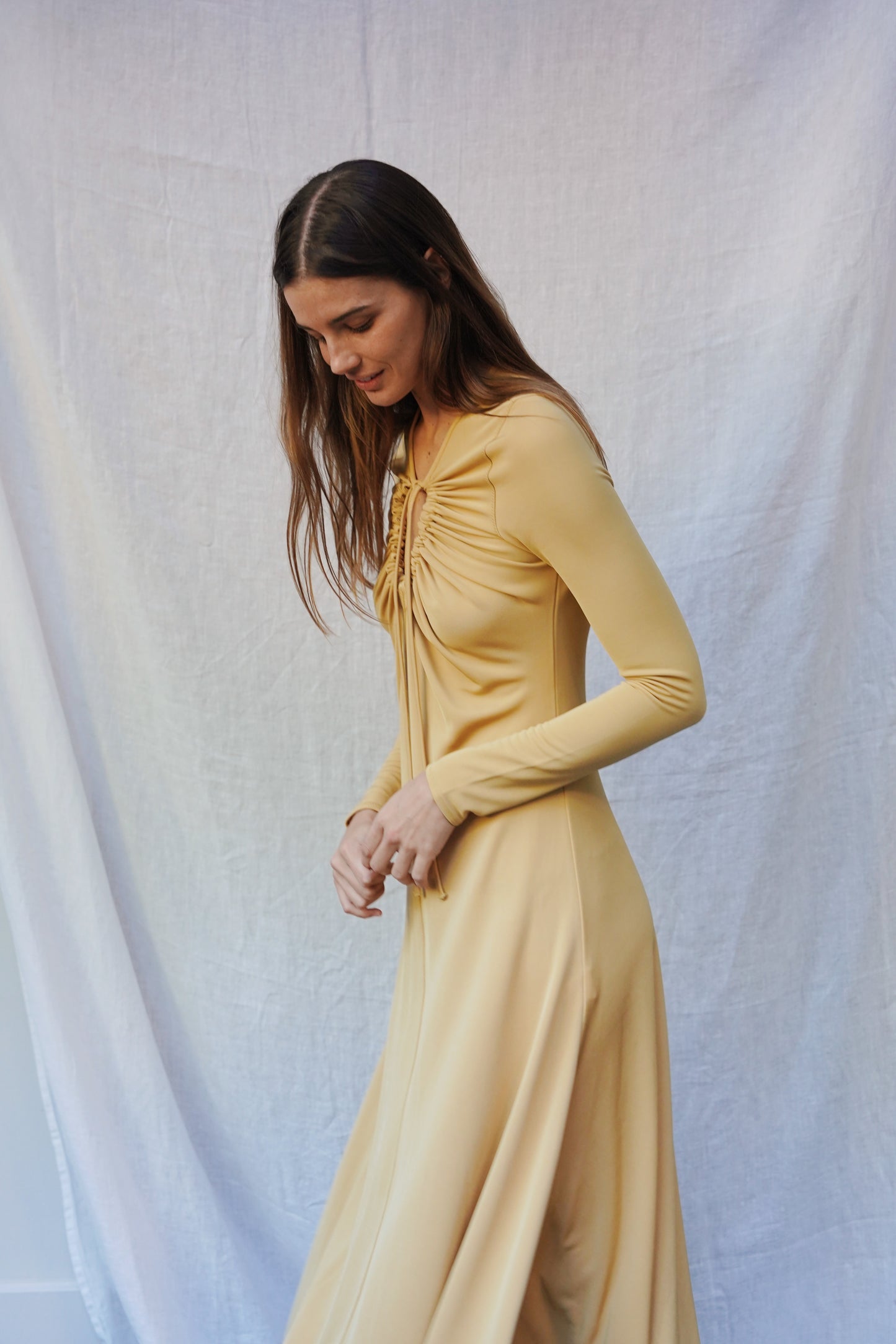 By Malene Birger ochre flared dress