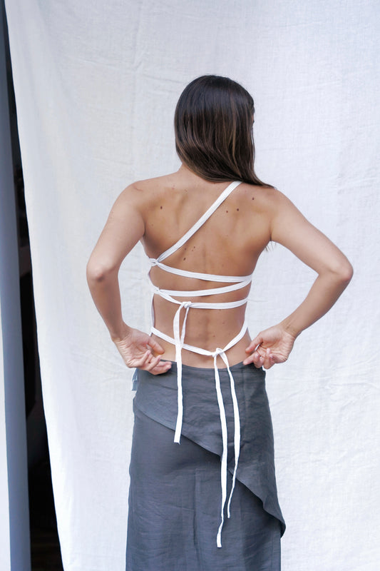 Handcrafted asymmetrical top