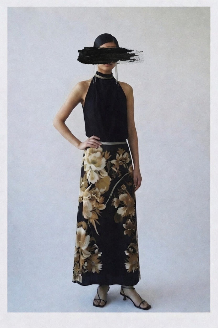 Renato Nucci Silk Backless Dress