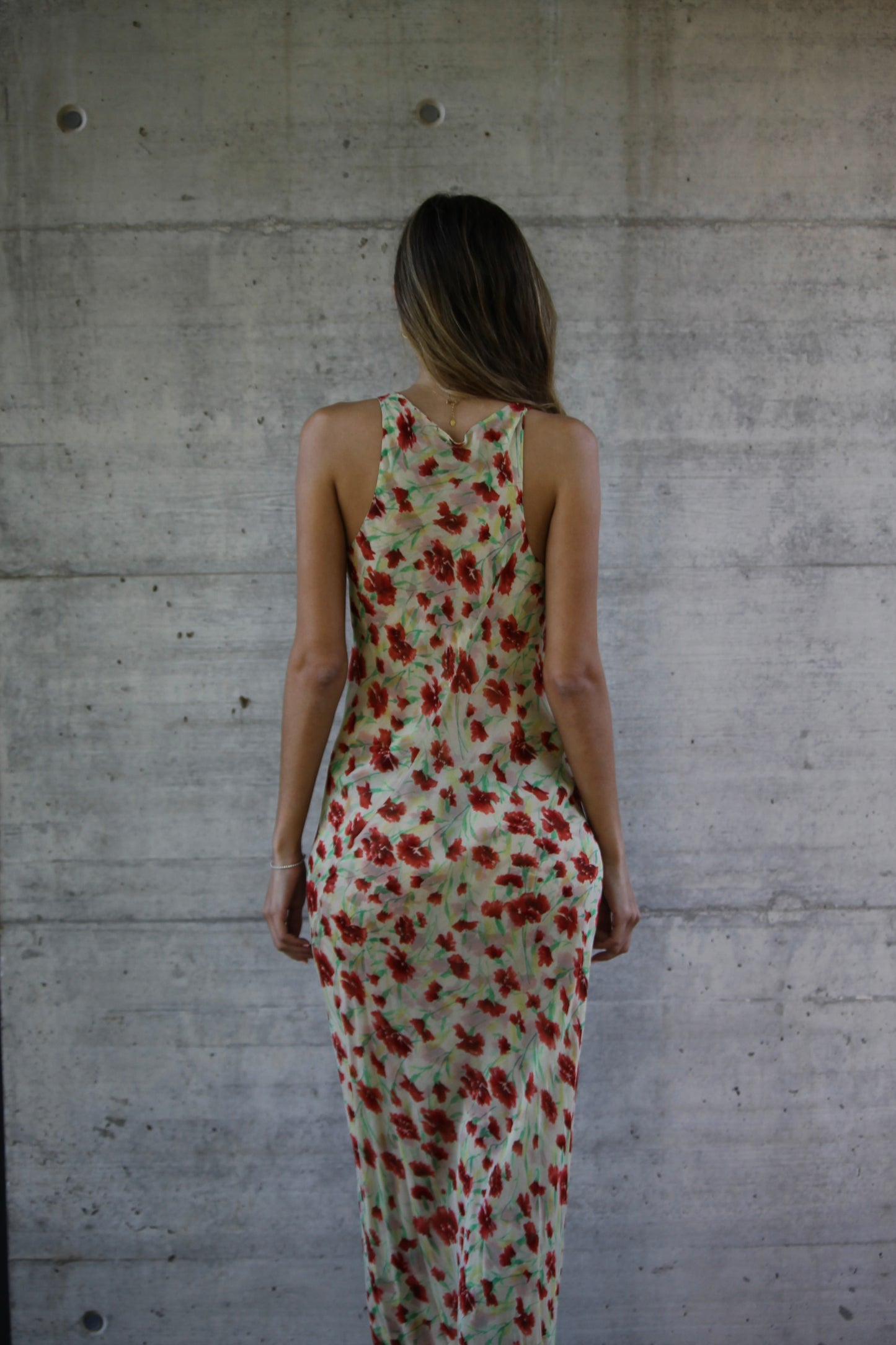 Cortana floral silk maxi dress