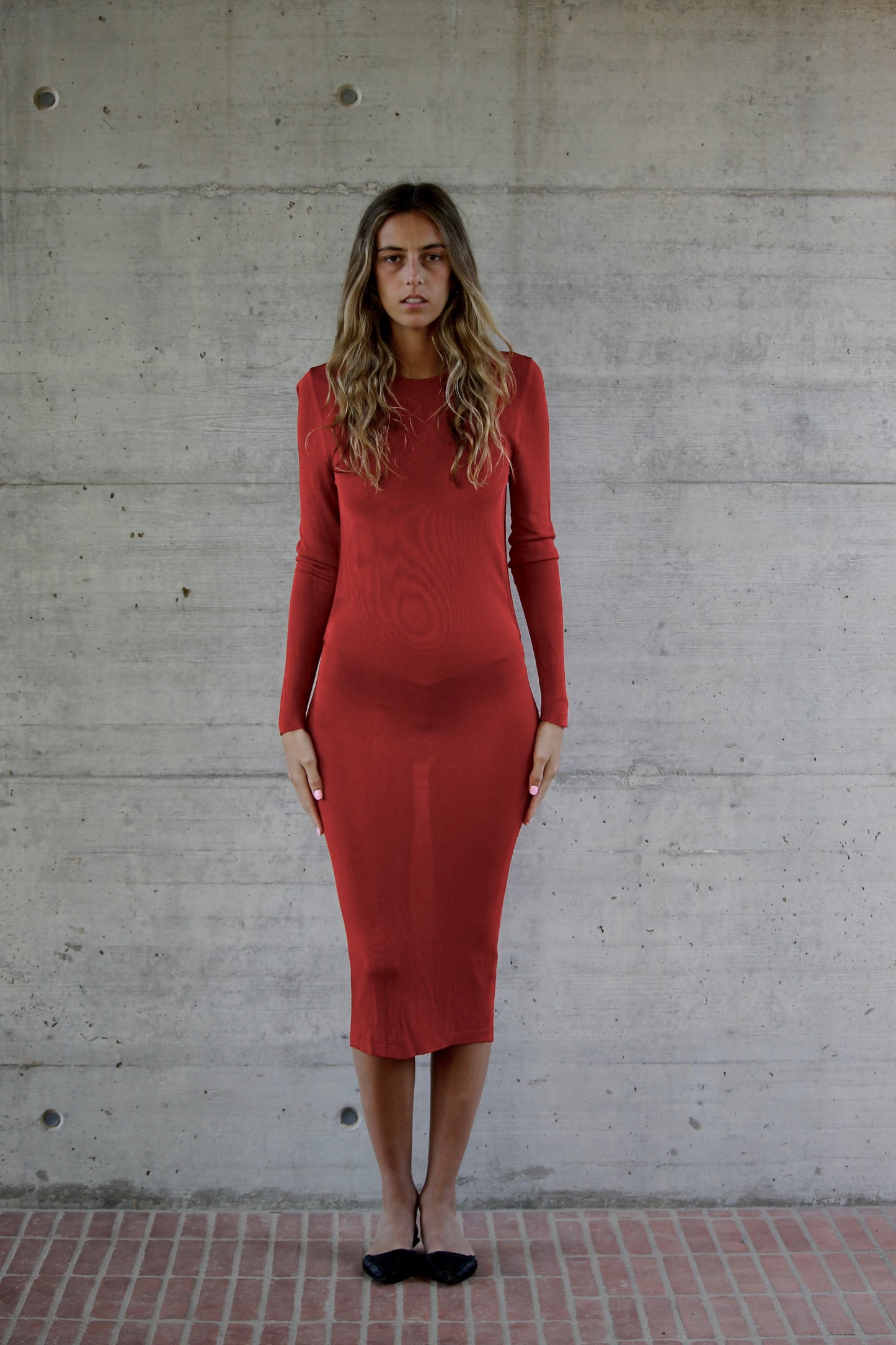 Acne Studios knitted midi dress