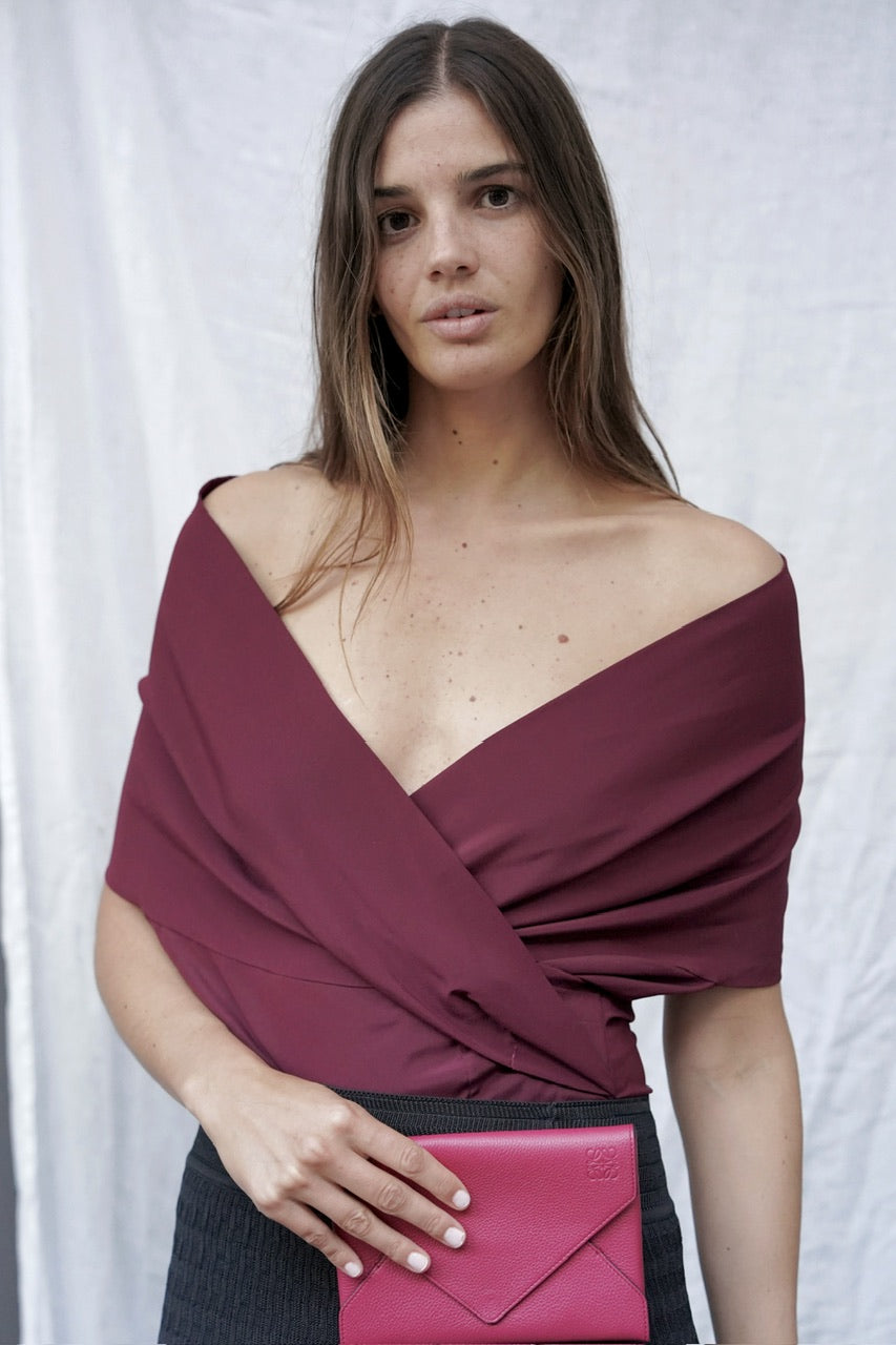 Etro silk multiposition top
