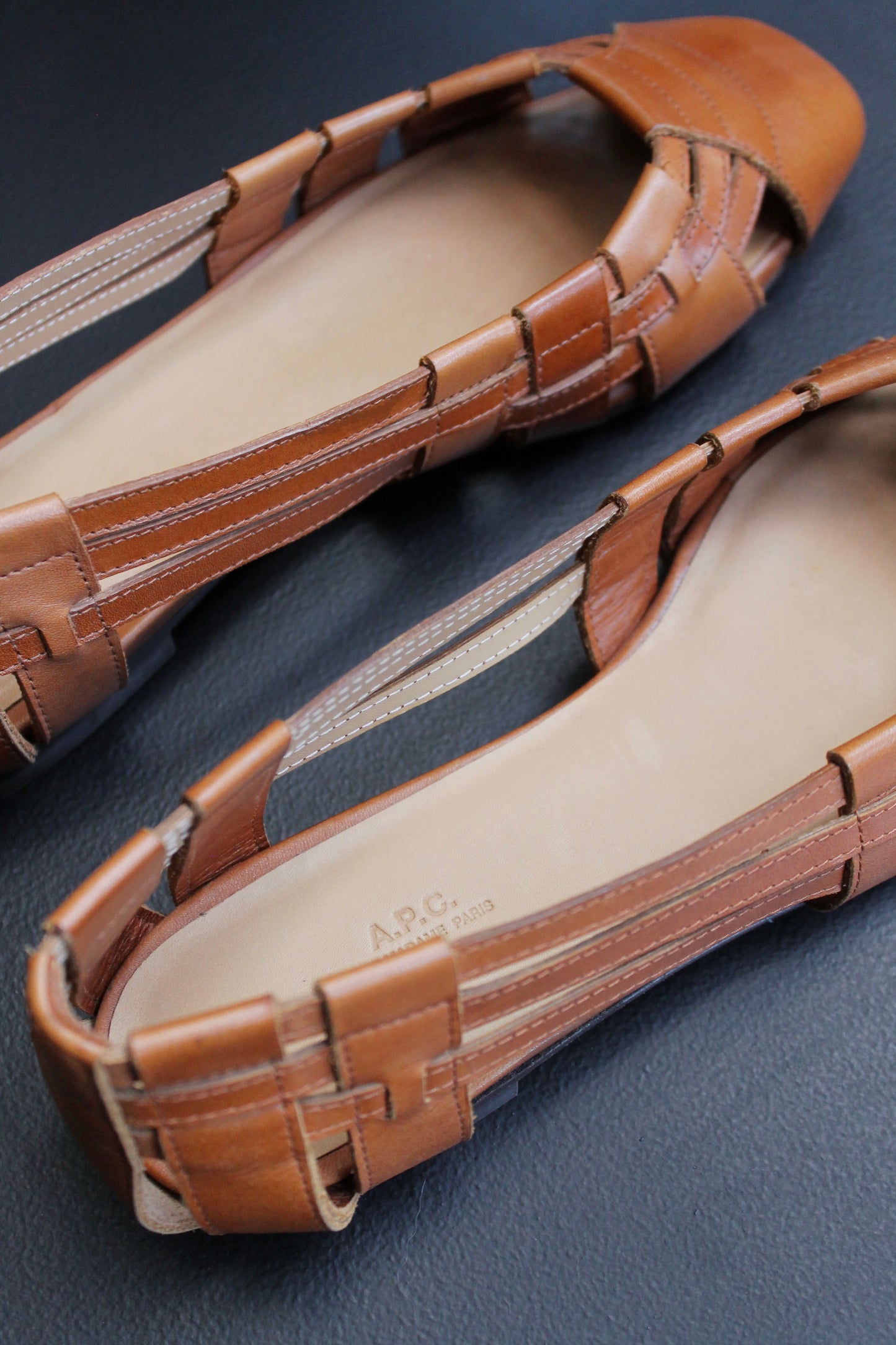 Leather Bailarinas A.P.C.