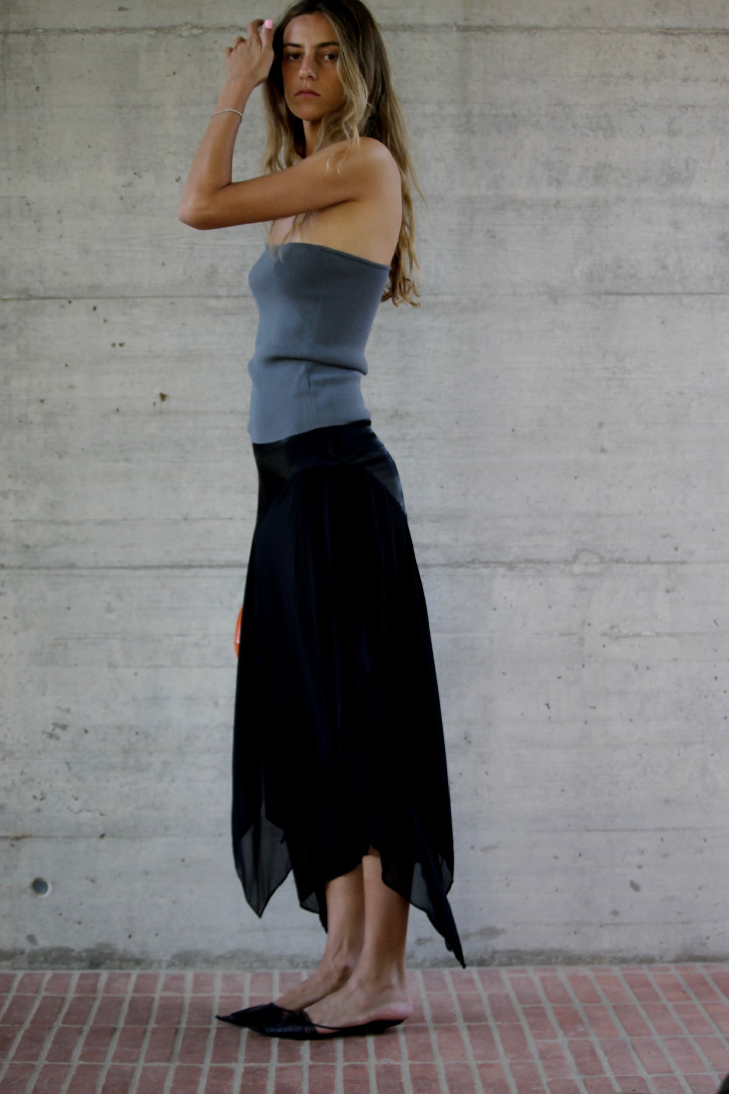 Asymmetrical vintage skirt