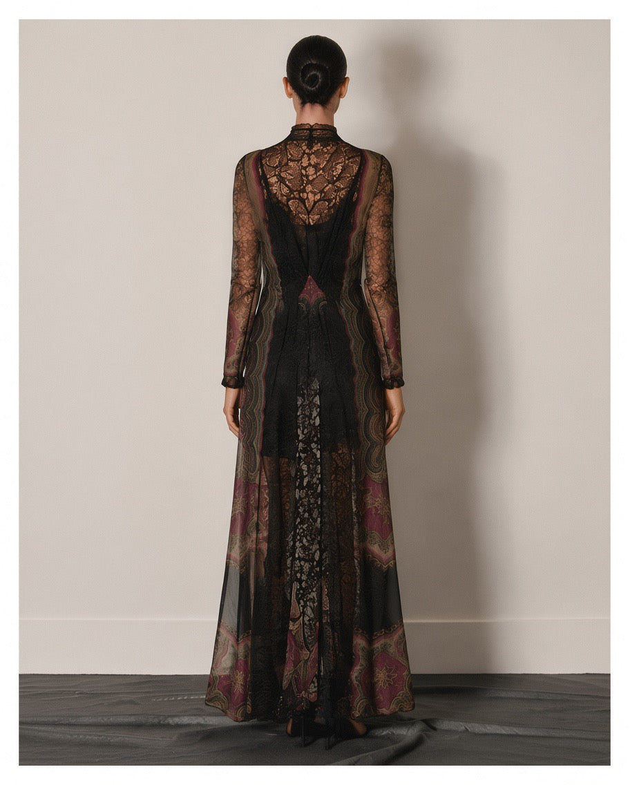 Etro Silk & Lace Dress
