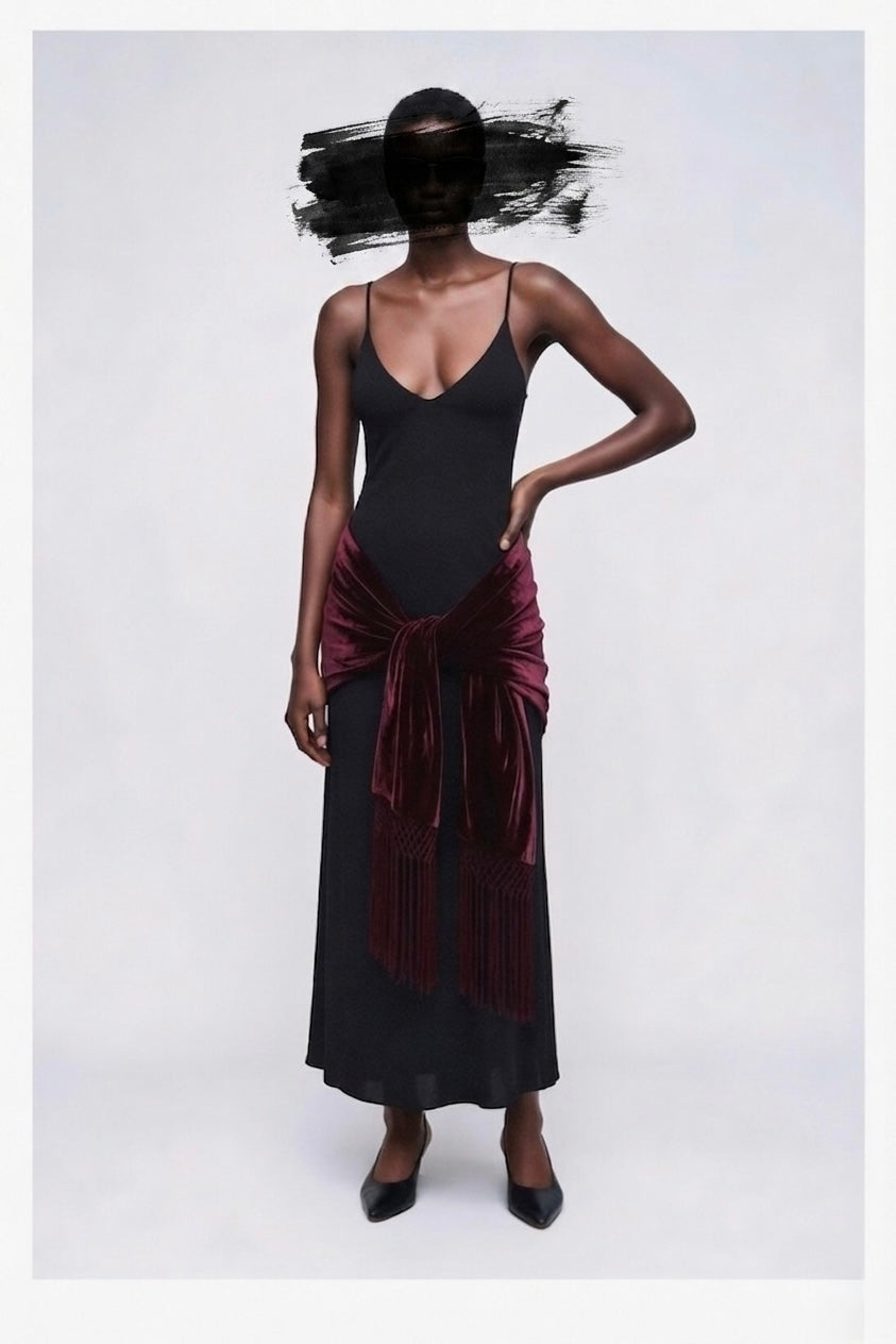 Vintage Tailored V-Back Dress