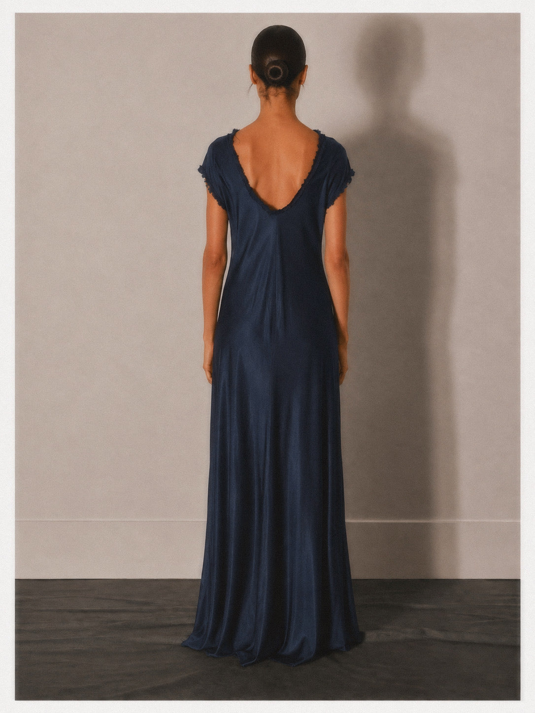 Vintage Satin Maxi Dress