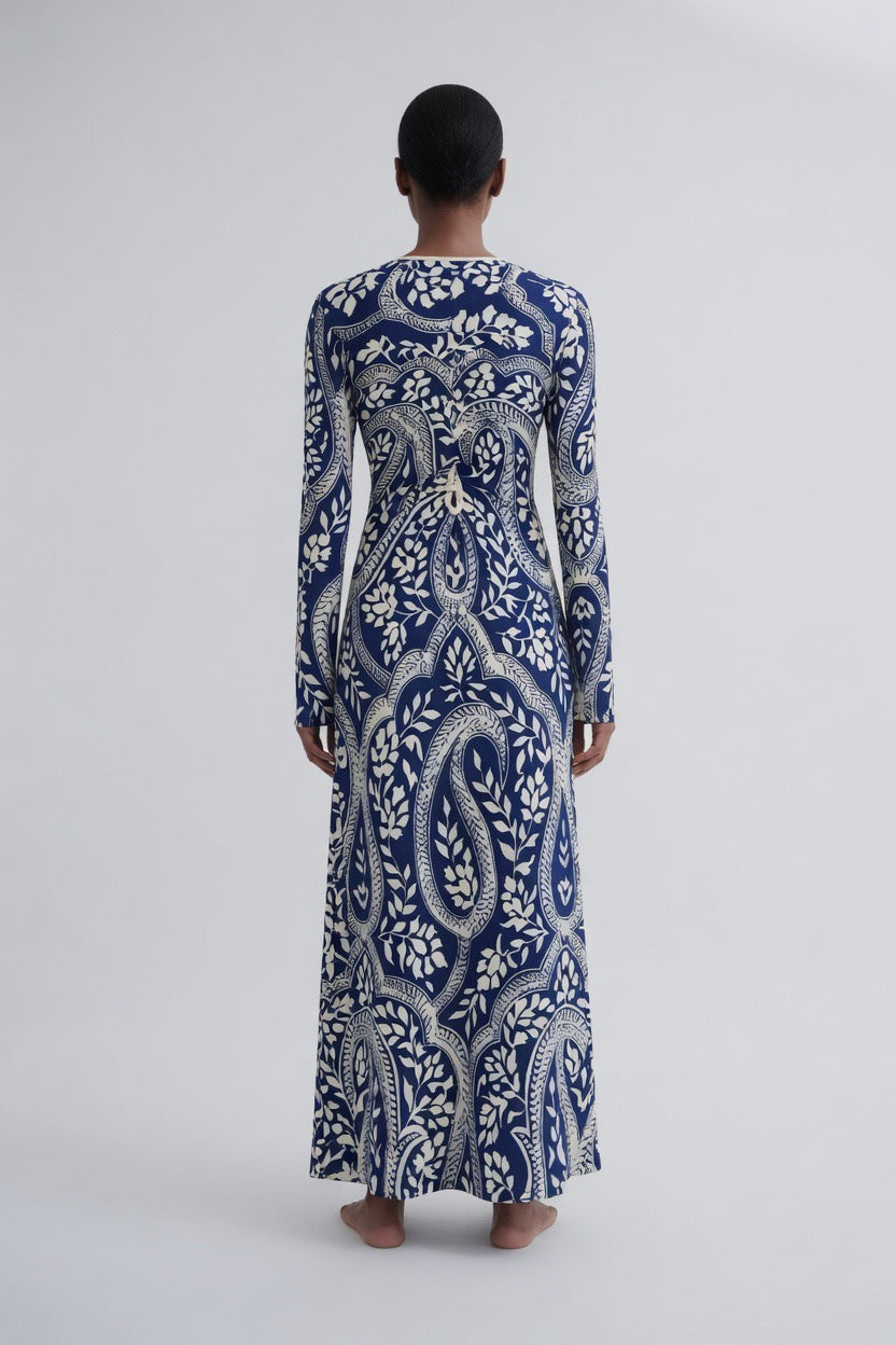 Johanna Ortiz Cut-Out Printed Dress