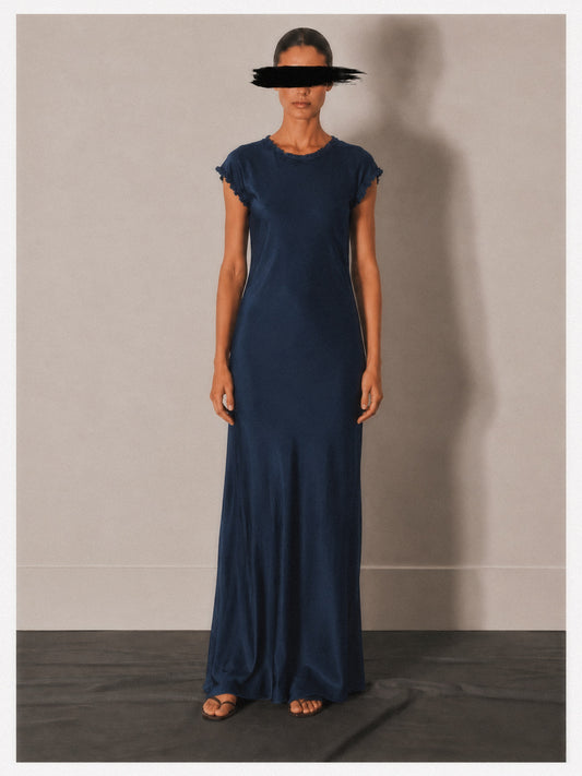 Vintage Satin Maxi Dress
