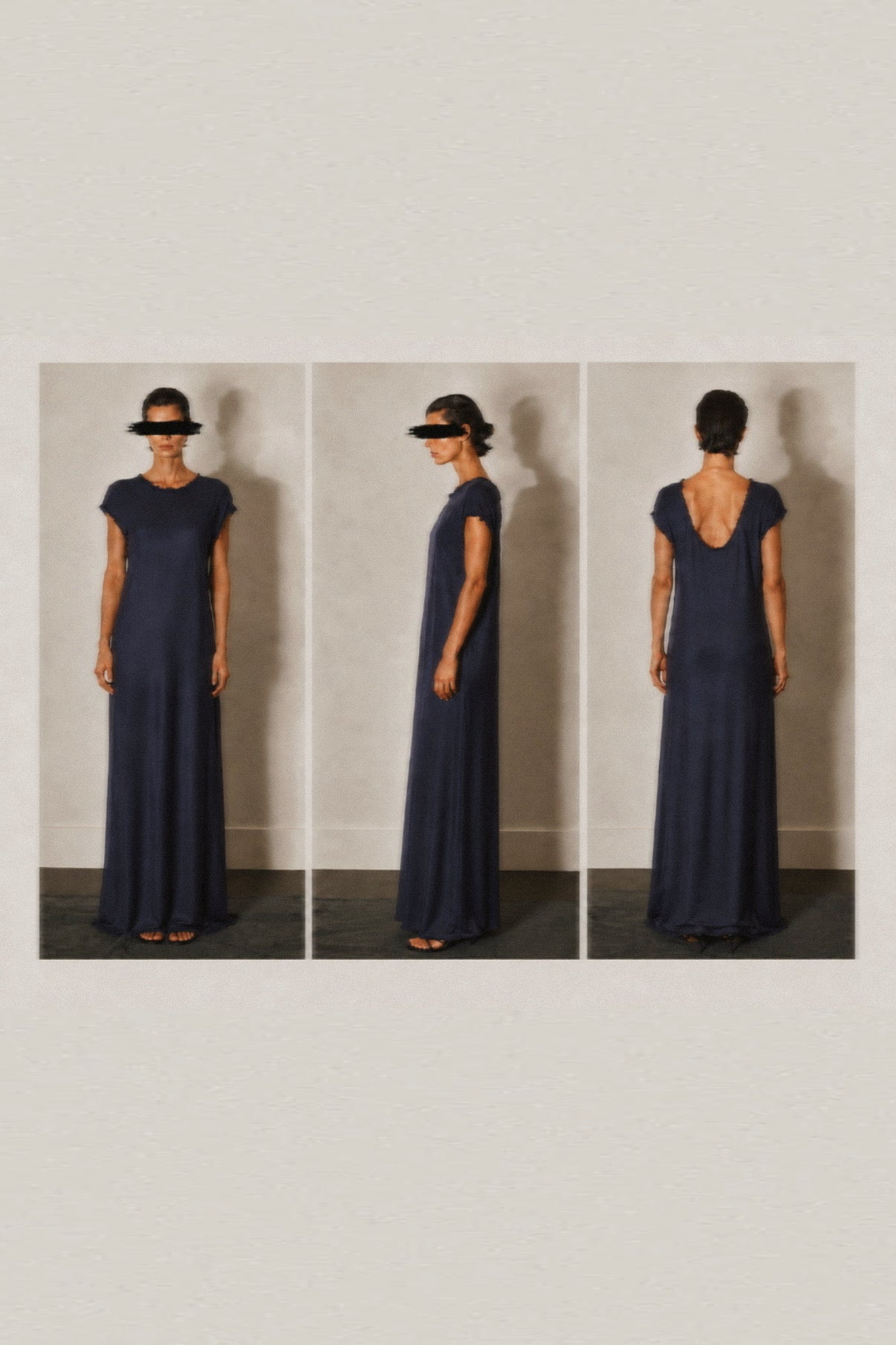 Vintage Satin Maxi Dress
