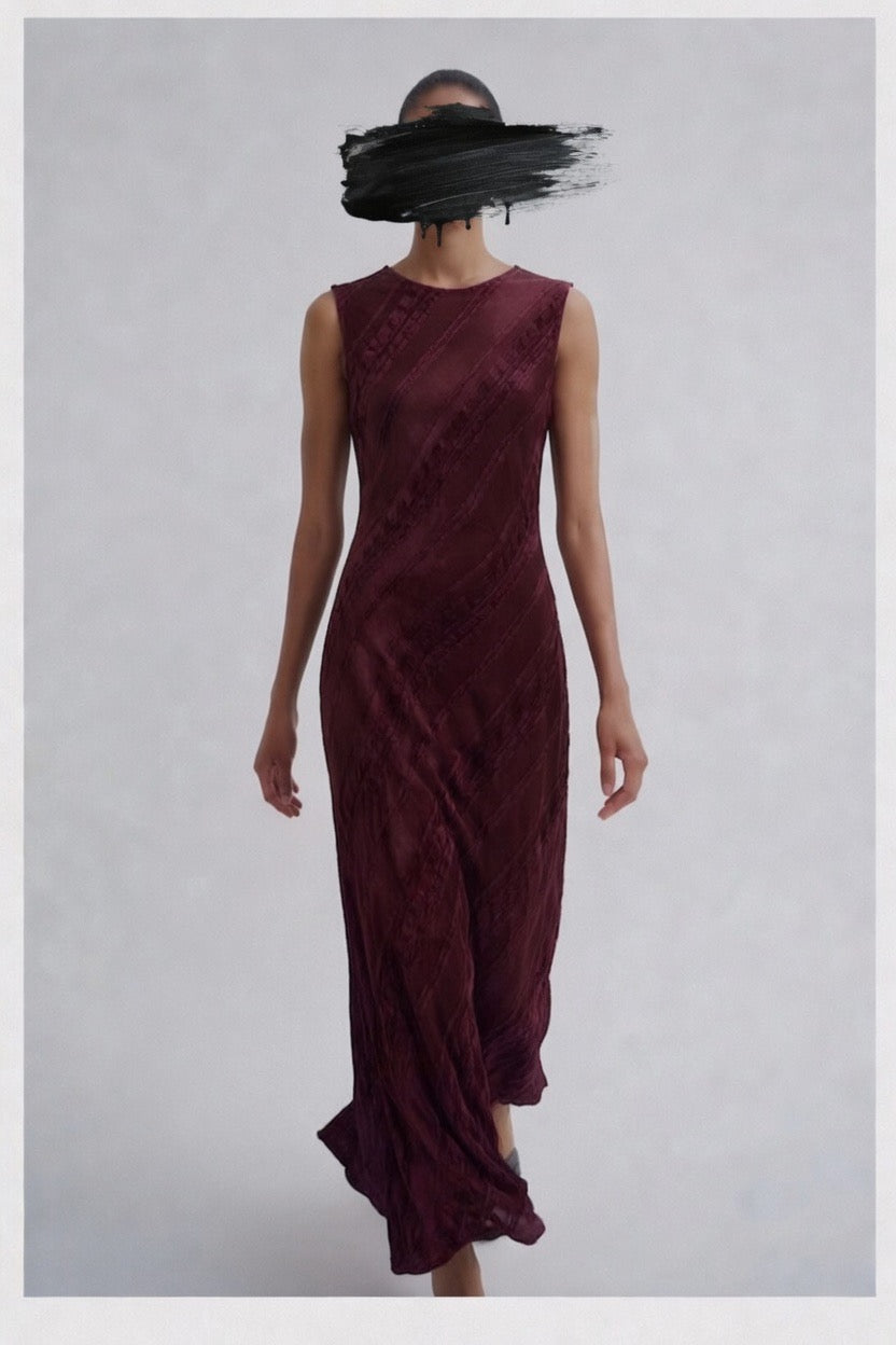 Ghost Burgundy Maxi Dress