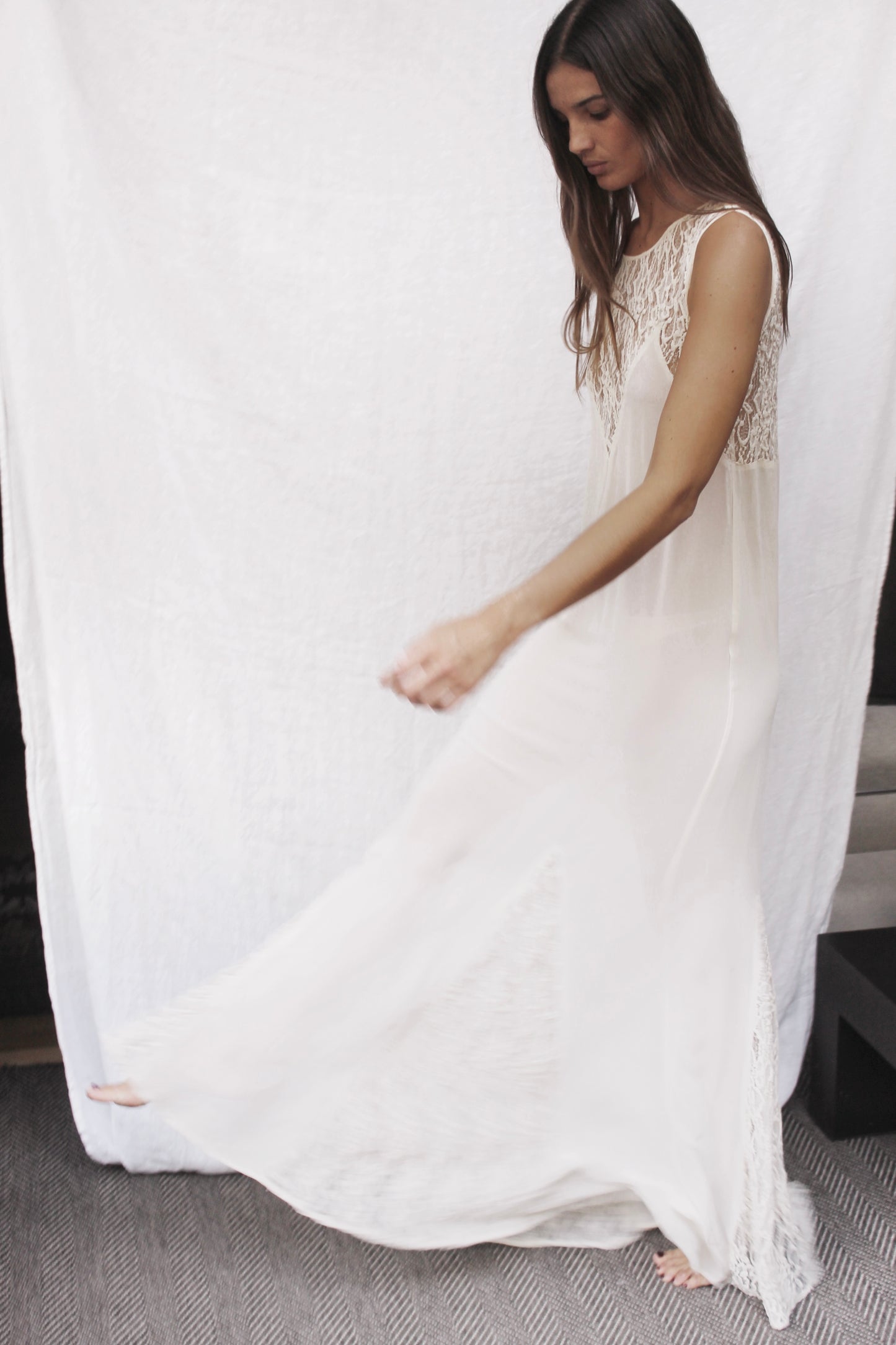 Mes Demoiselles maxi lace dress