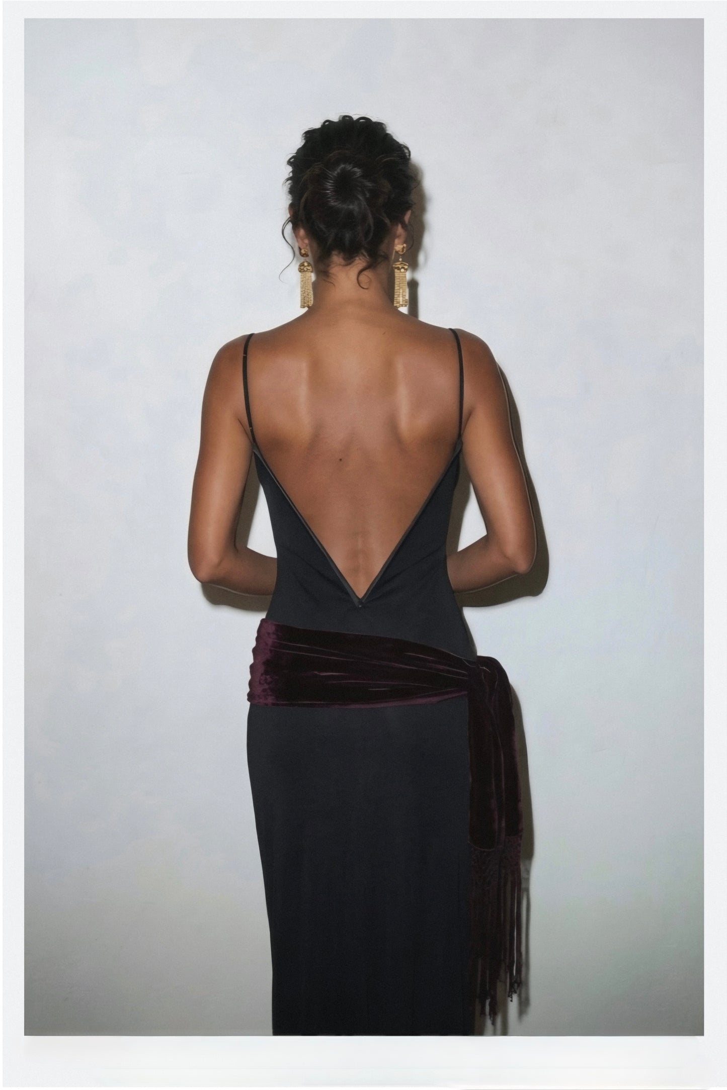 Vintage Tailored V-Back Dress