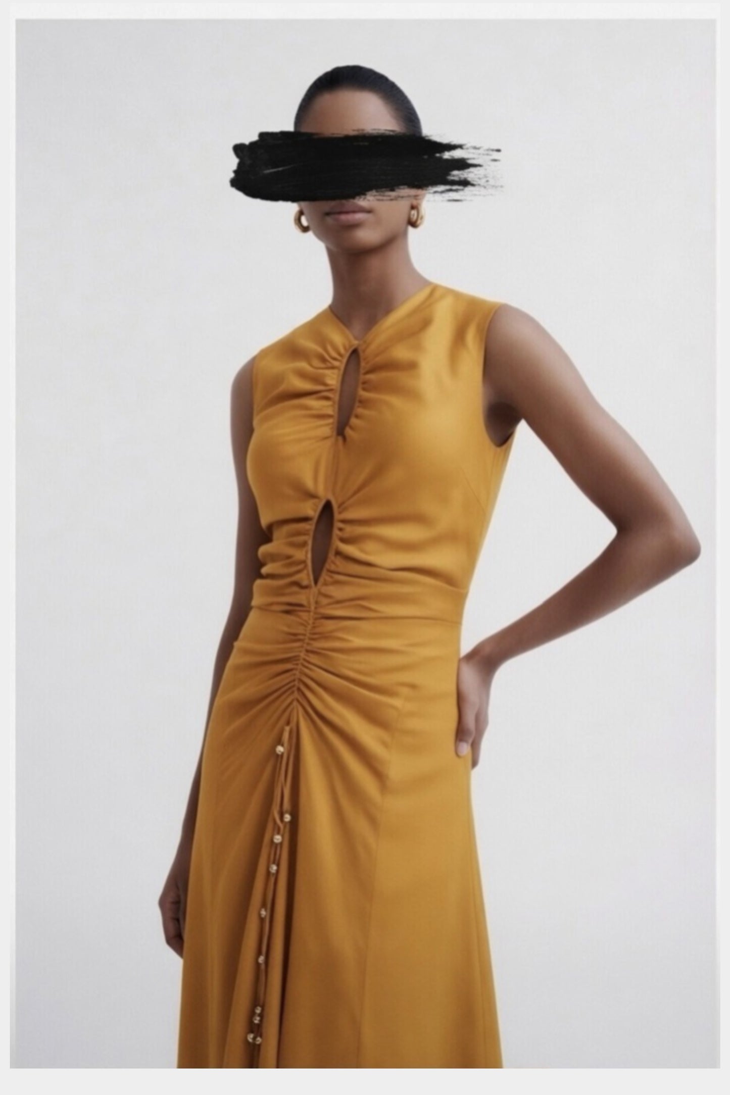 Altuzarra Ruched Cut-Out Dress
