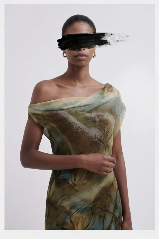 René Dhery's Printed Silk Dress