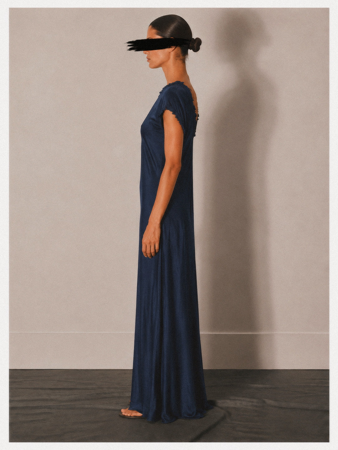 Vintage Satin Maxi Dress