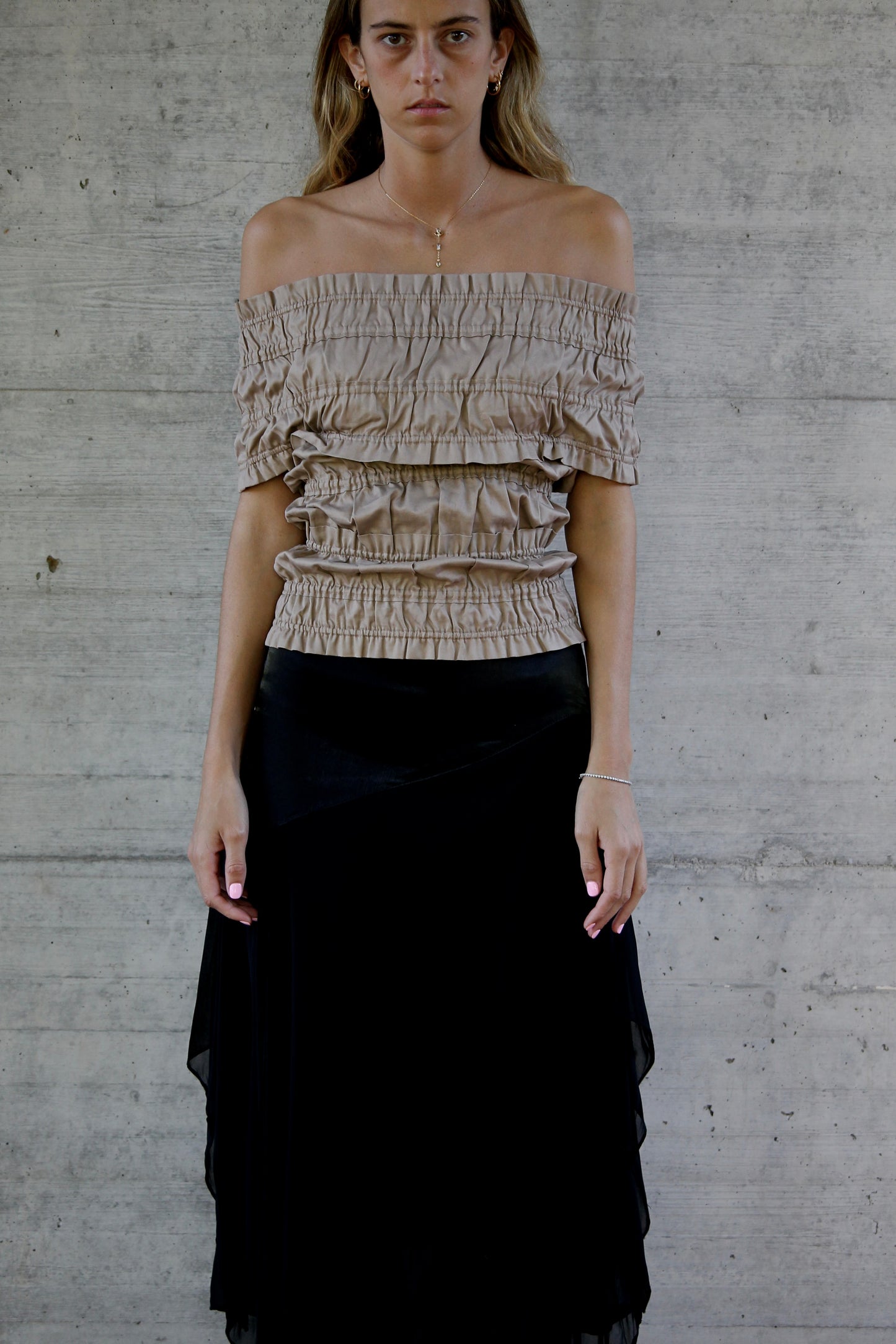 Yves Saint Laurent off-shoulder top