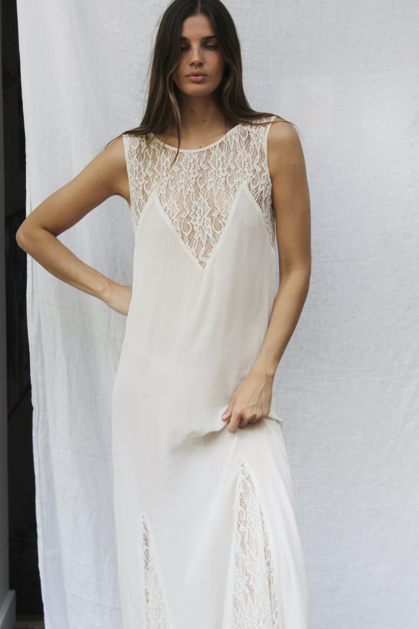 Mes Demoiselles maxi lace dress