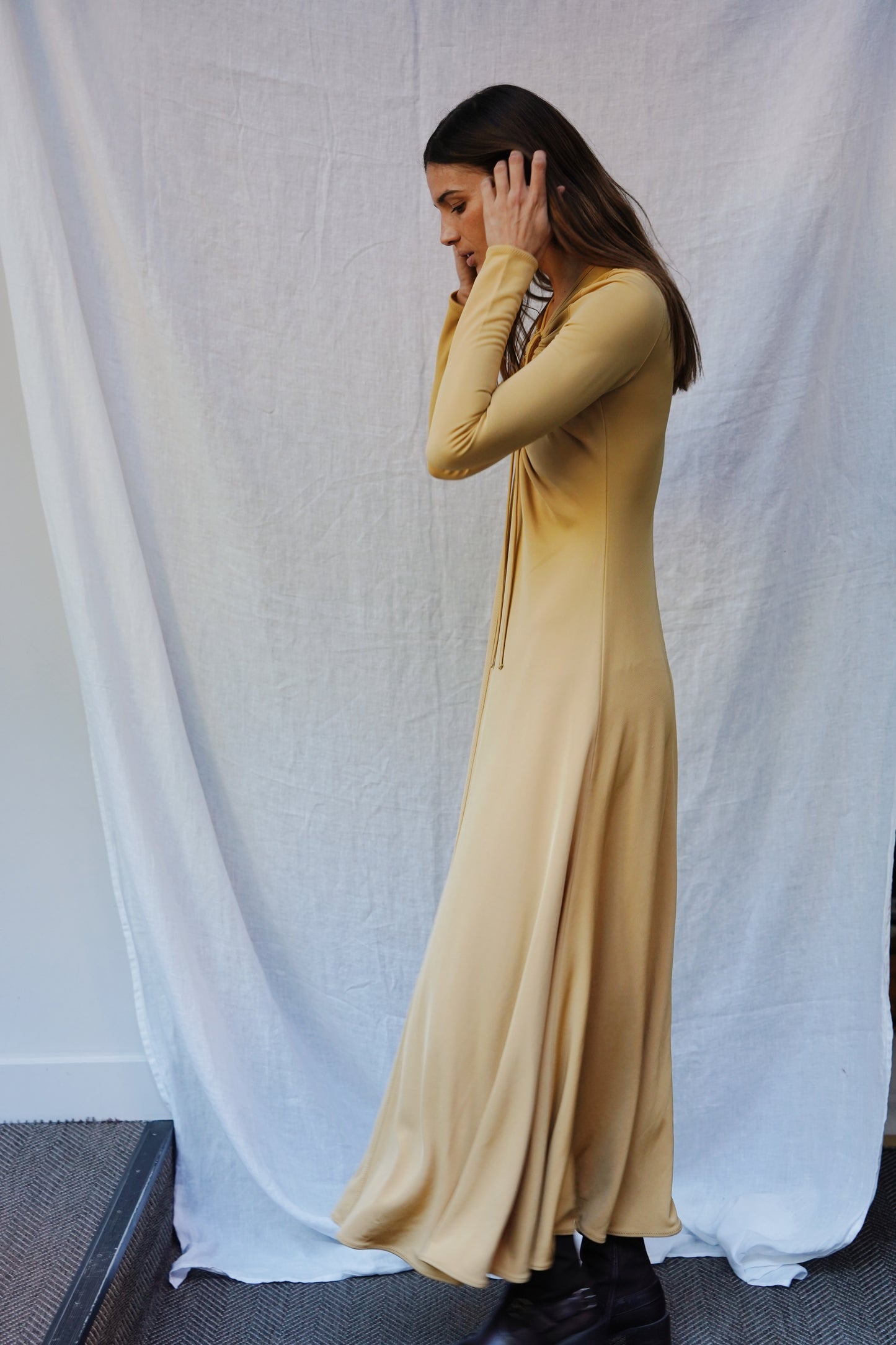 By Malene Birger ochre flared dress