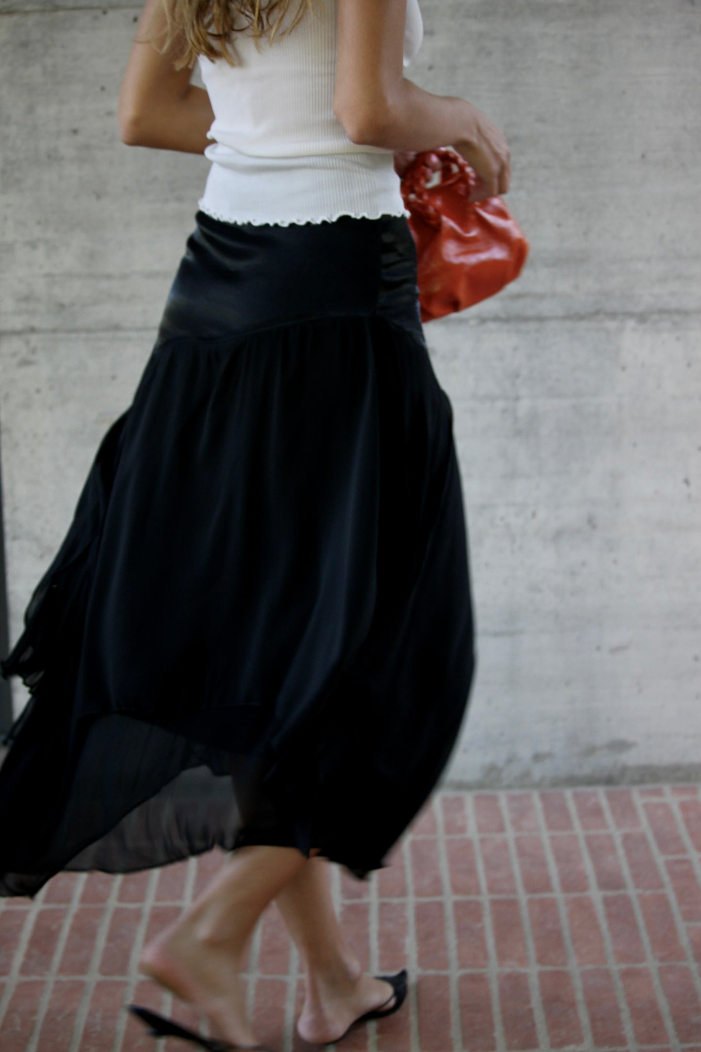 Asymmetrical vintage skirt