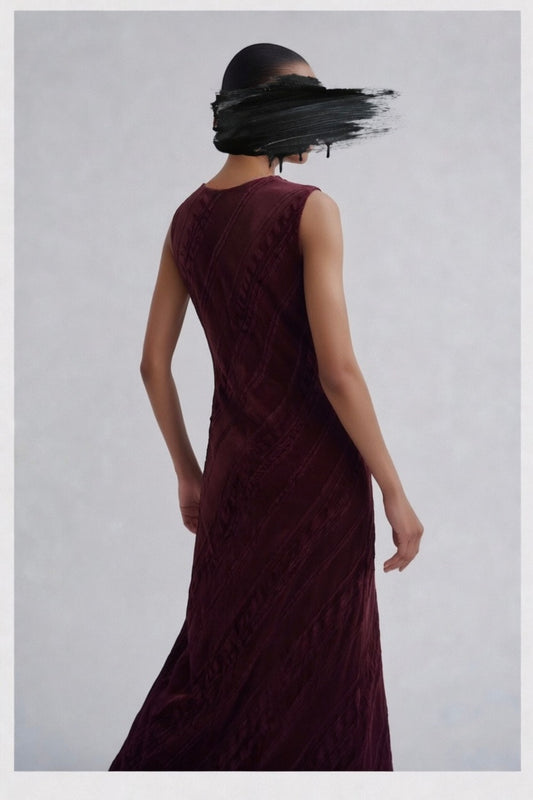 Ghost Burgundy Maxi Dress