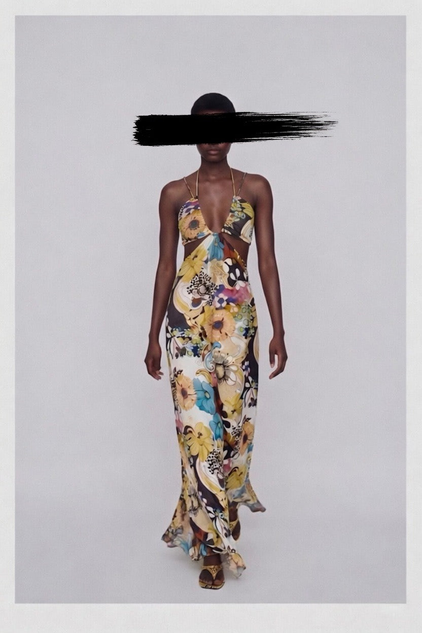 Alexis Cut-Out Floral Dress