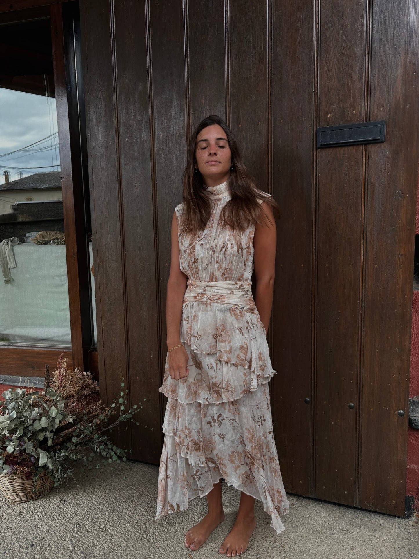 Shona Joy light floral dress